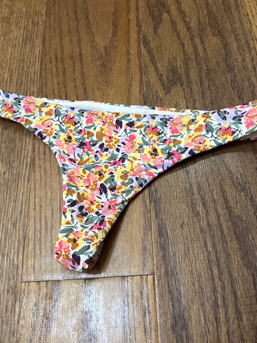 Roxy Multicolor Floral Cheeky Summer Swimsuit Bottoms Women Size XS